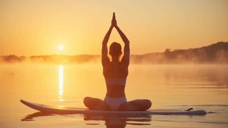 SUP yoga watersport fitness workout